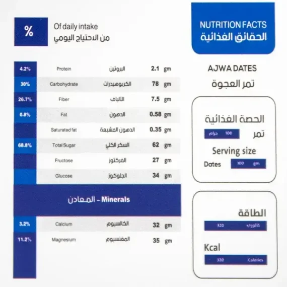 ⁦عجوة 7 تمرات 12 شريط بالهيل واللوز⁩ - الصورة ⁦5⁩